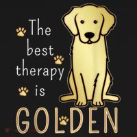 The Best Therapy Is Golden Retriever Dog Women's Tank Top thumb 5