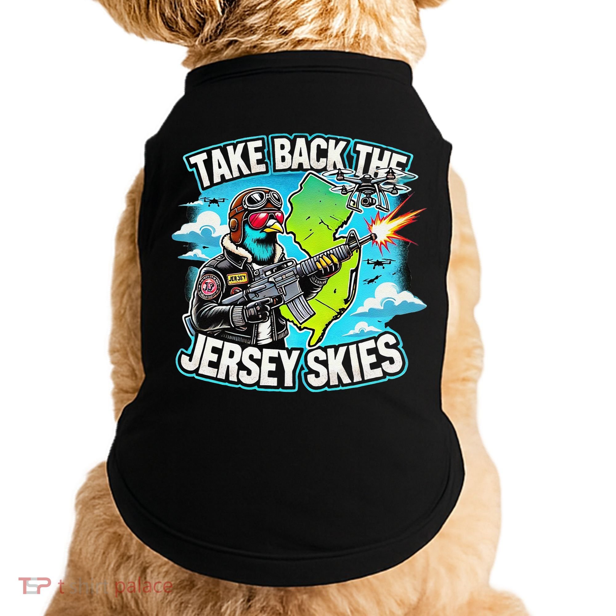 Take Back The Skies New Jersey Mystery Drones Doggie Tank