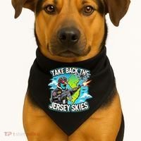 Take Back The Skies New Jersey Mystery Drones USA-Made Doggie Bandana thumb 1