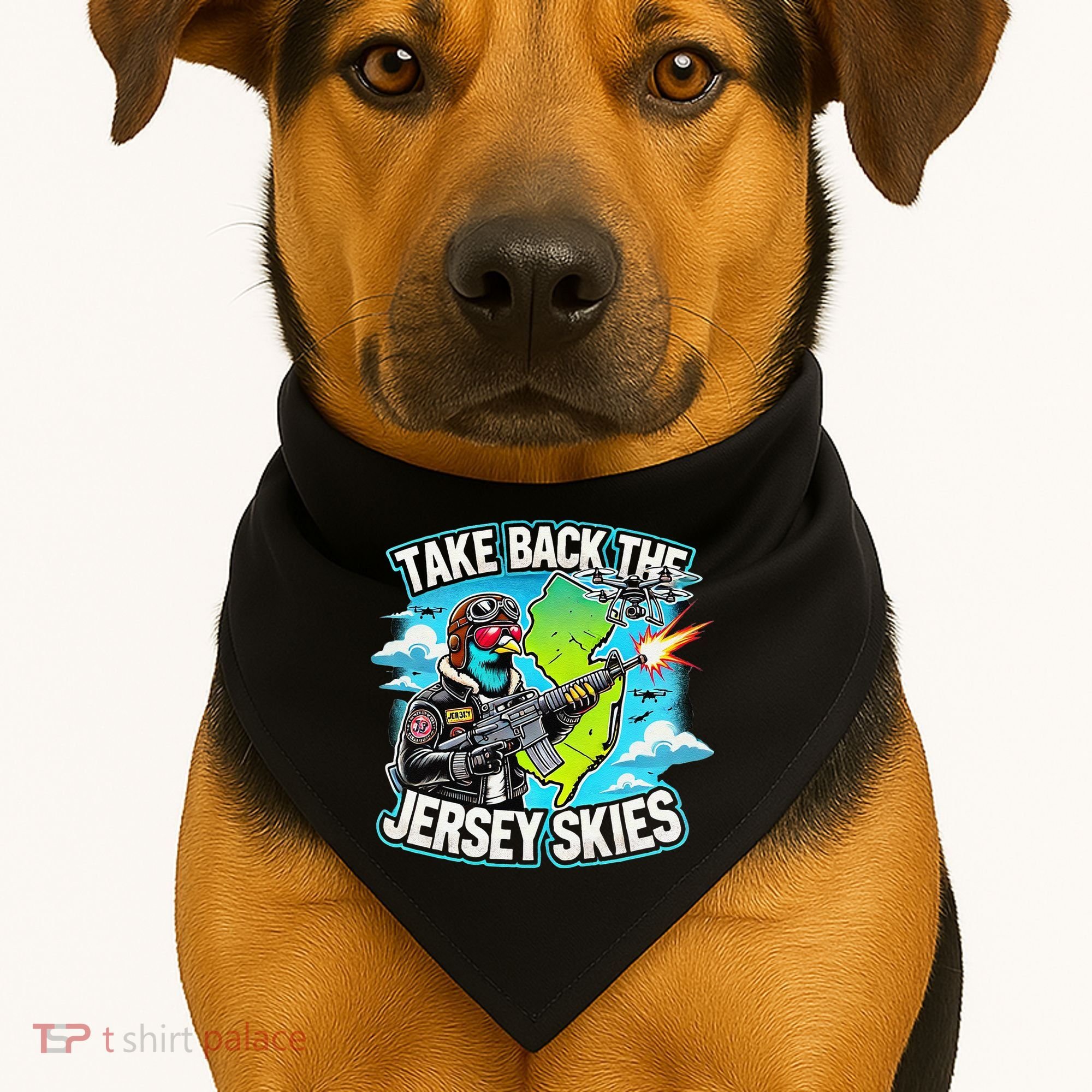 Take Back The Skies New Jersey Mystery Drones USA-Made Doggie Bandana