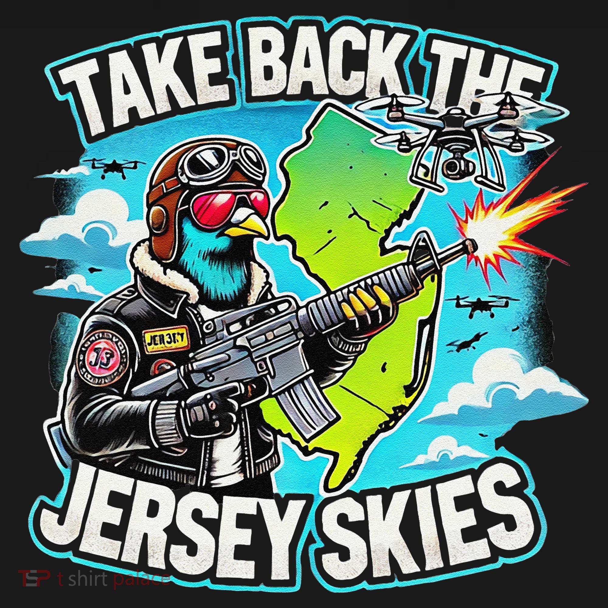 Take Back The Skies New Jersey Mystery Drones Baby Bodysuit