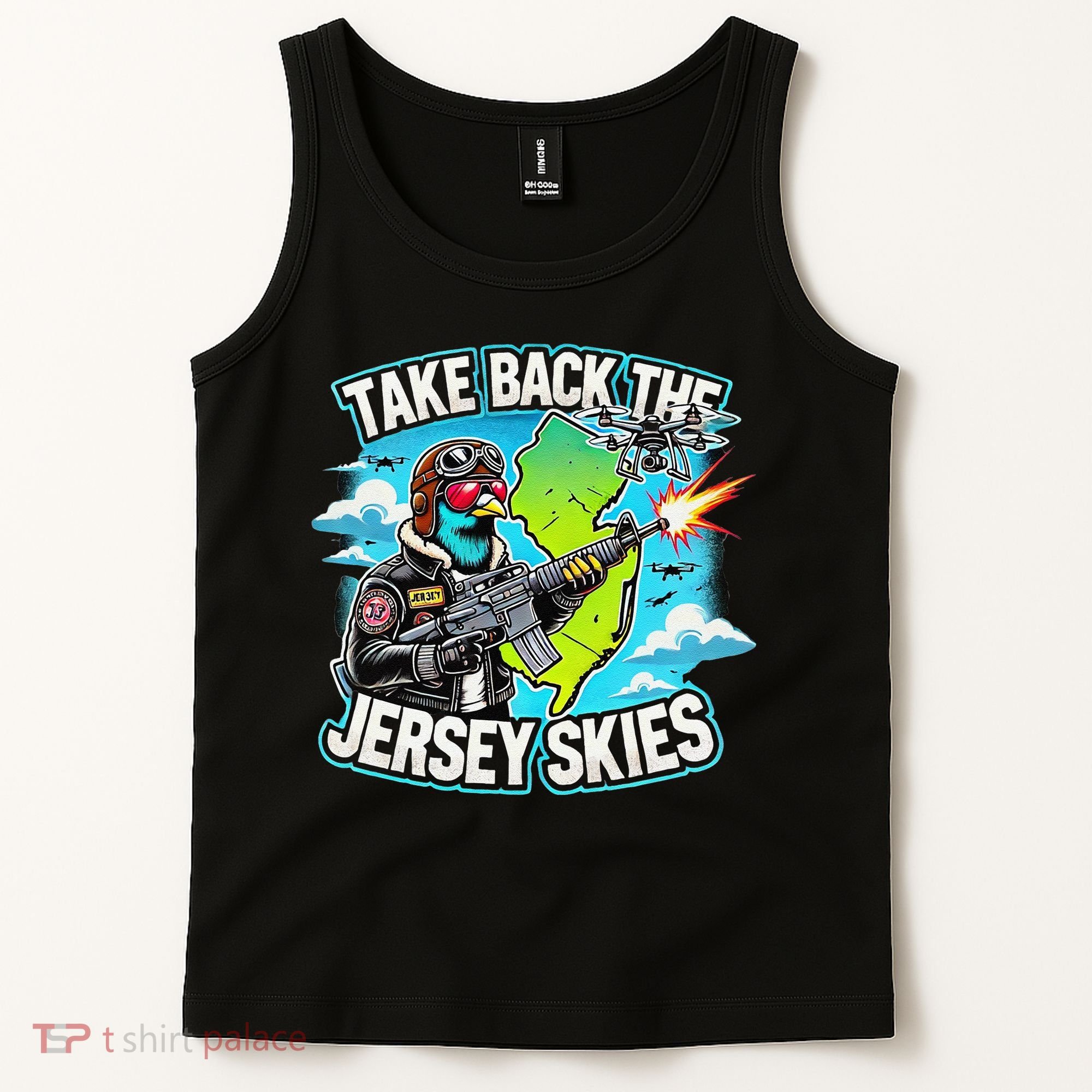Take Back The Skies New Jersey Mystery Drones Tank Top