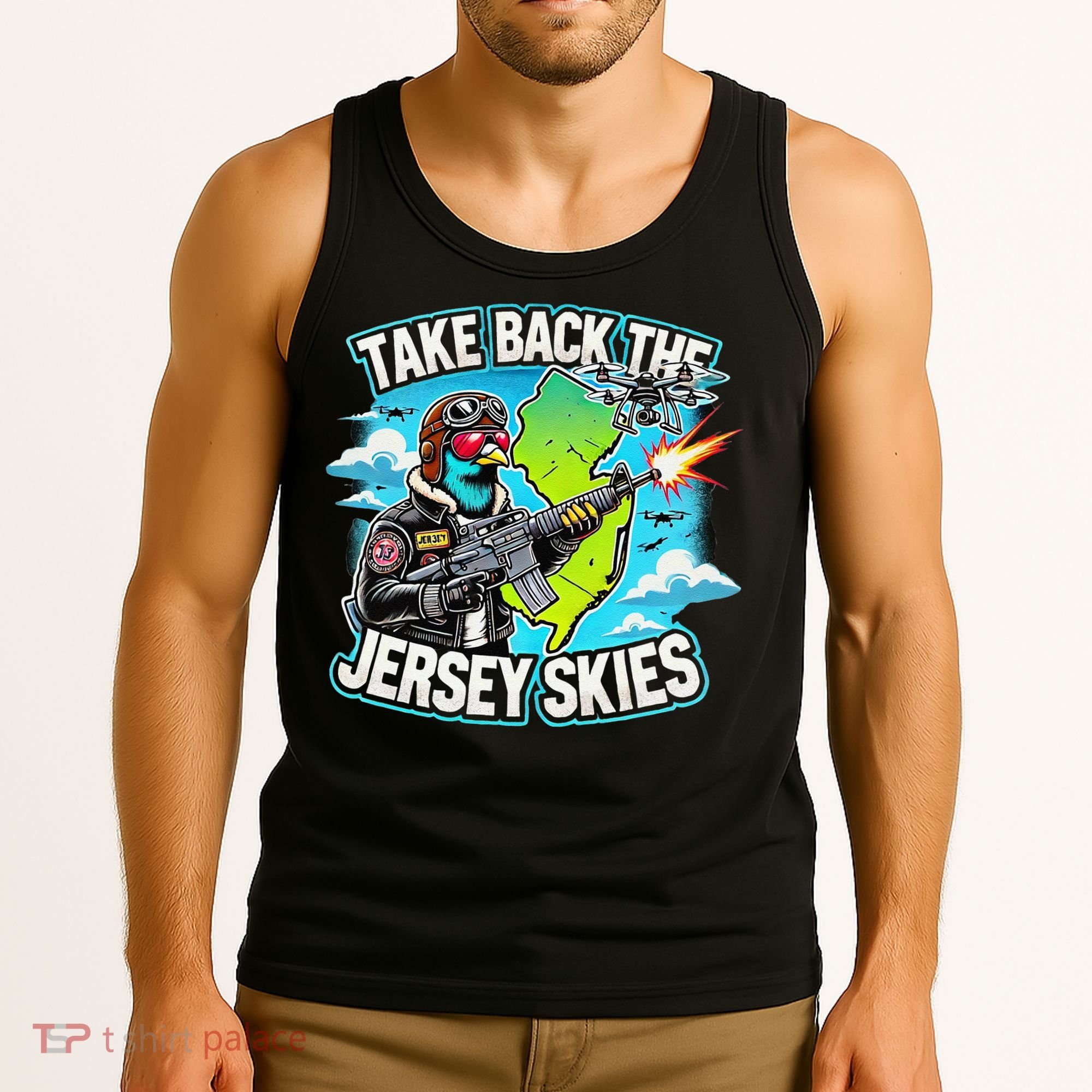 Take Back The Skies New Jersey Mystery Drones Tank Top