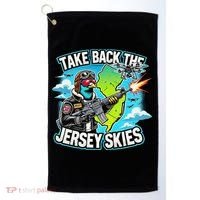 Take Back The Skies New Jersey Mystery Drones Golf Towel thumb 0