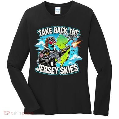 Take Back The Skies New Jersey Mystery Drones Women's Long Sleeve Shirt