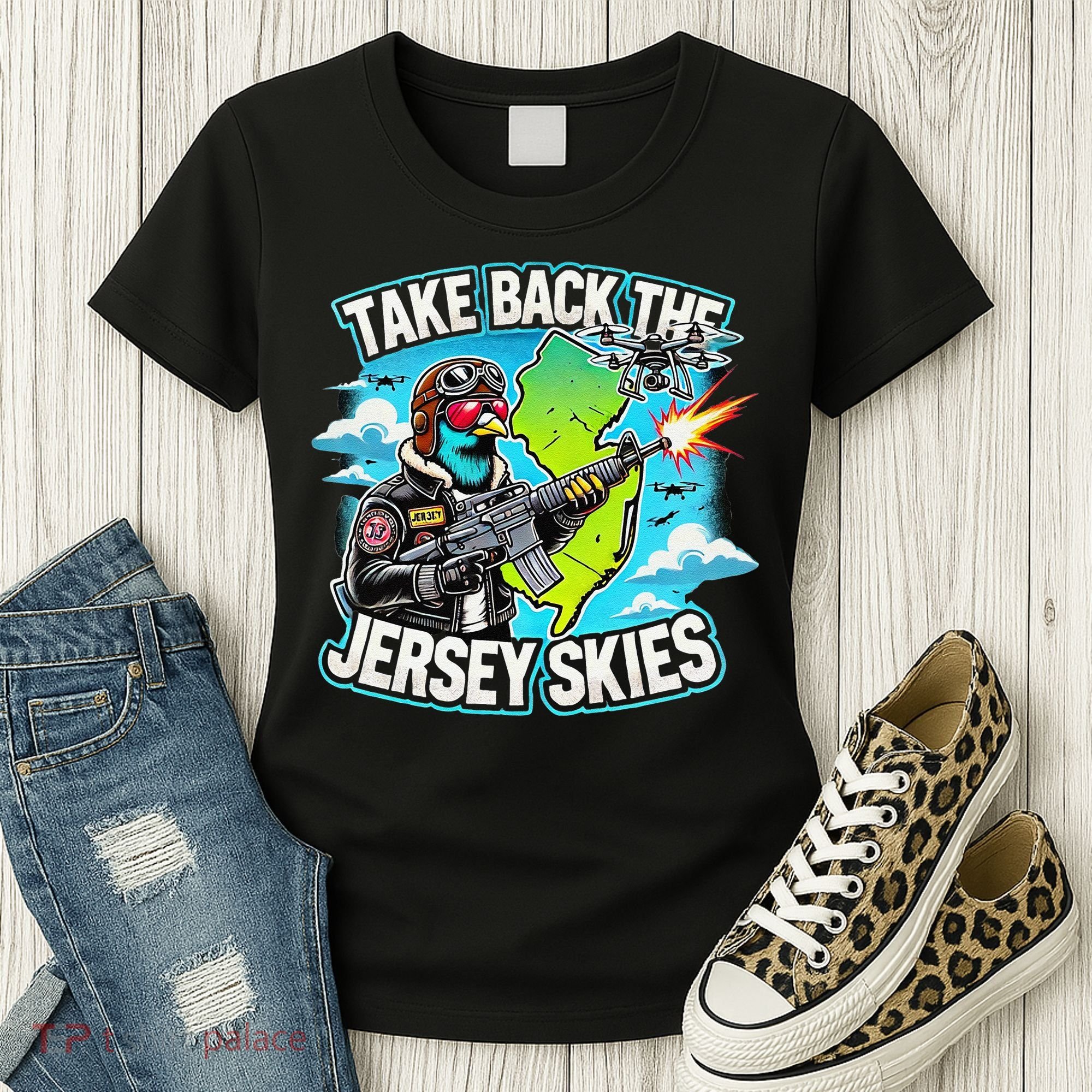 Take Back The Skies New Jersey Mystery Drones Women's T-Shirt