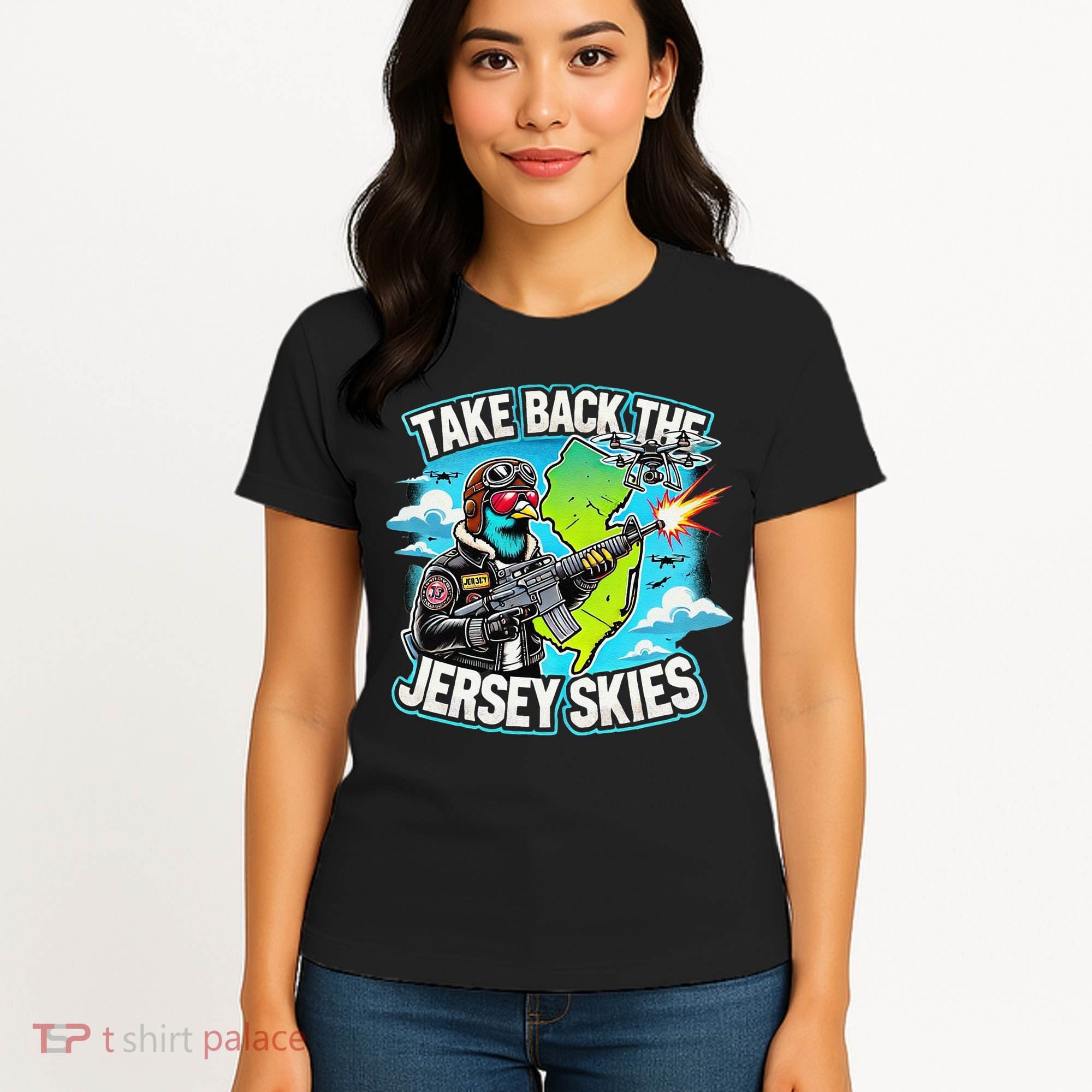 Take Back The Skies New Jersey Mystery Drones Women's T-Shirt