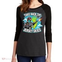 Take Back The Skies New Jersey Mystery Drones Women's Tri-Blend 3/4-Sleeve Raglan Shirt thumb 2