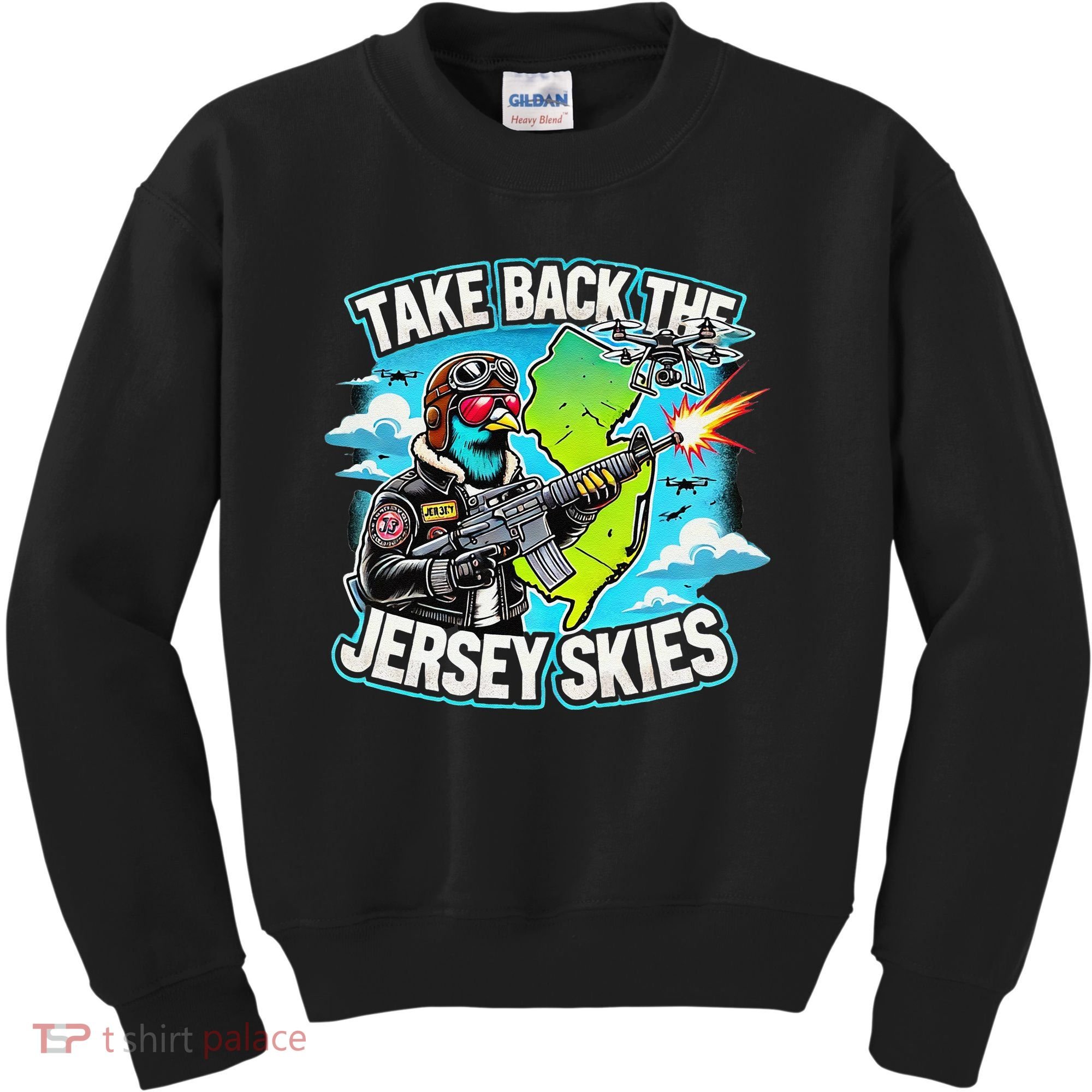 Take Back The Skies New Jersey Mystery Drones Kids Sweatshirt