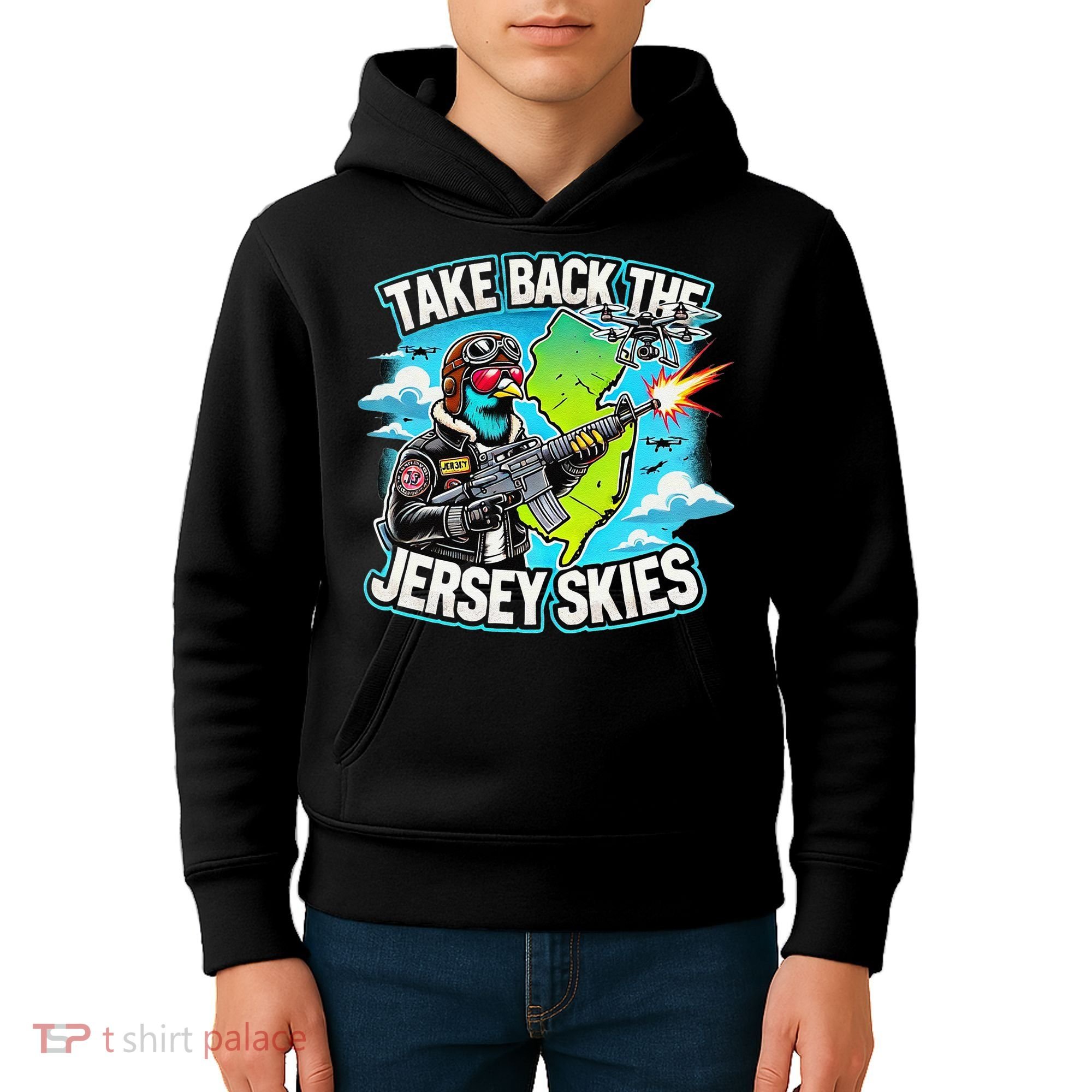 Take Back The Skies New Jersey Mystery Drones Kids Hoodie