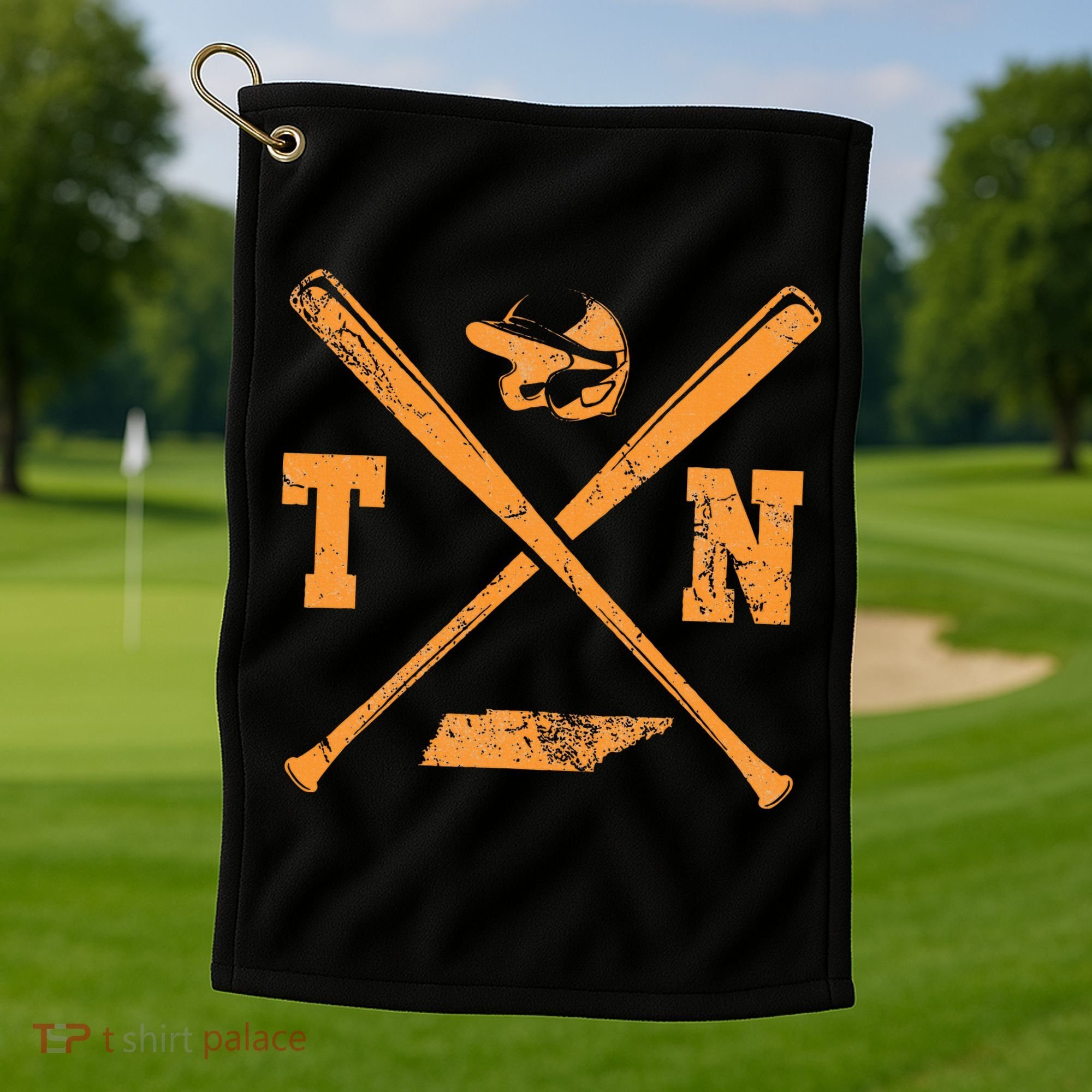 Tn Baseball Team Tennessee Player Golf Towel