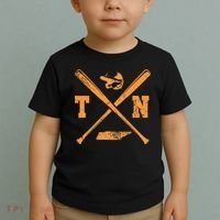 Tn Baseball Team Tennessee Player Toddler T-Shirt thumb 2
