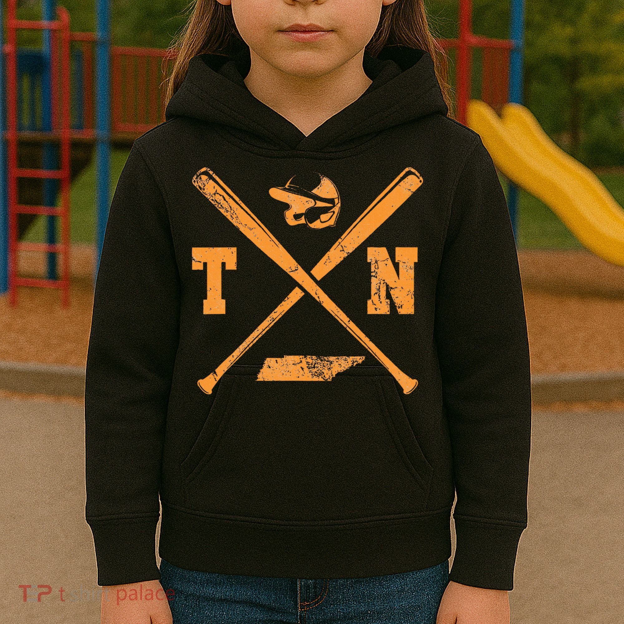 Tn Baseball Team Tennessee Player Kids Hoodie