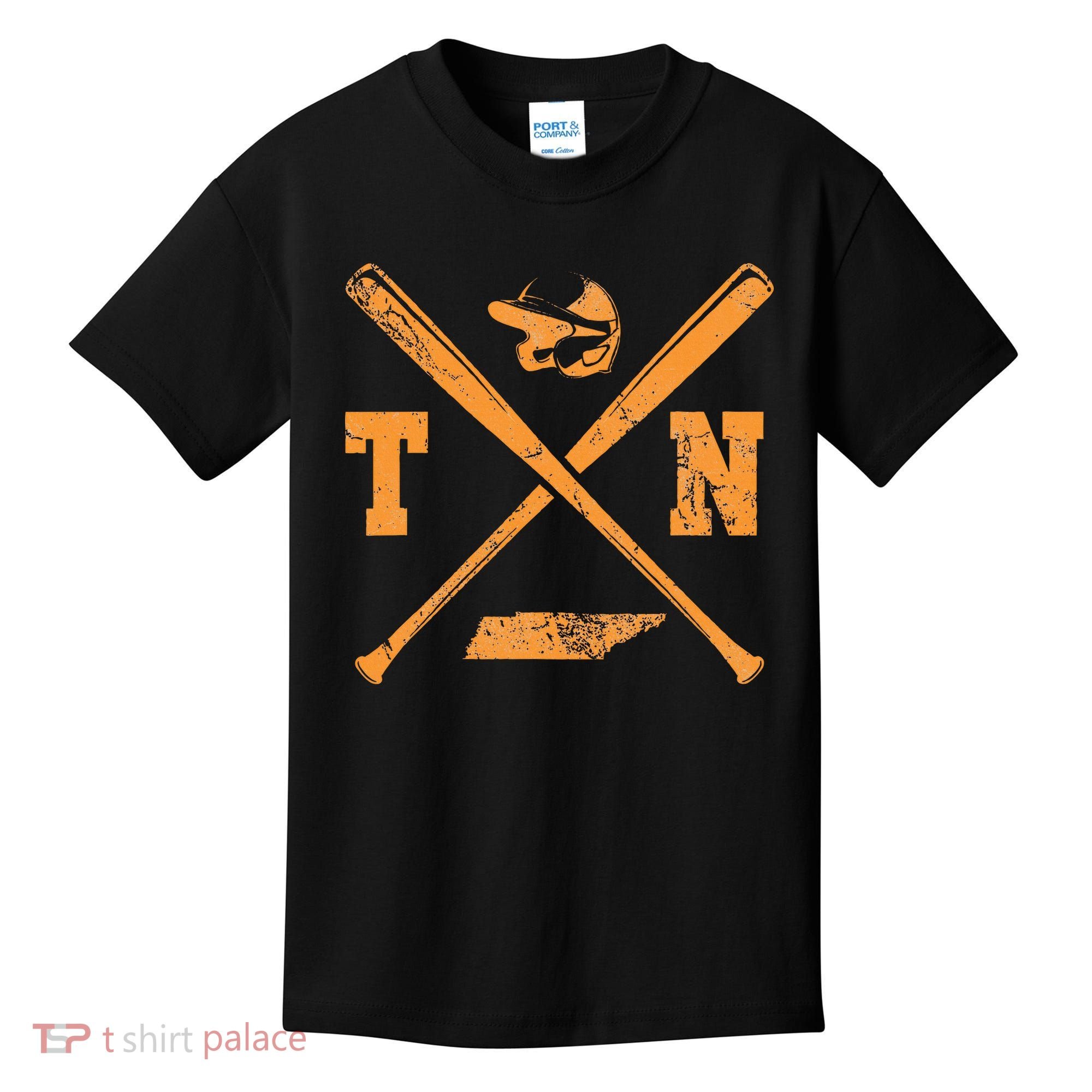 Tn Baseball Team Tennessee Player Kids T-Shirt