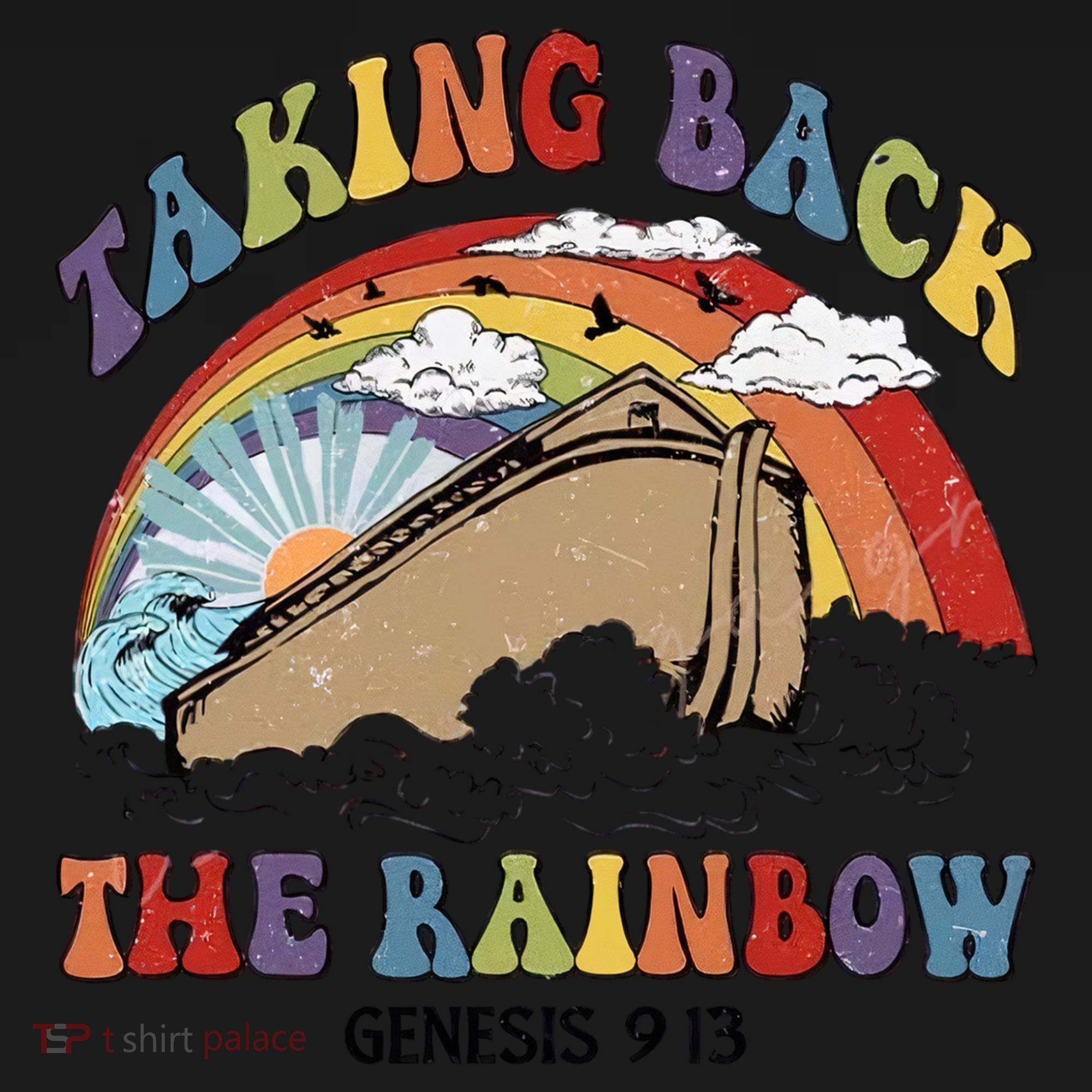 Taking Back The Rainbow Christian Jesus Rainbow Ship Coaster