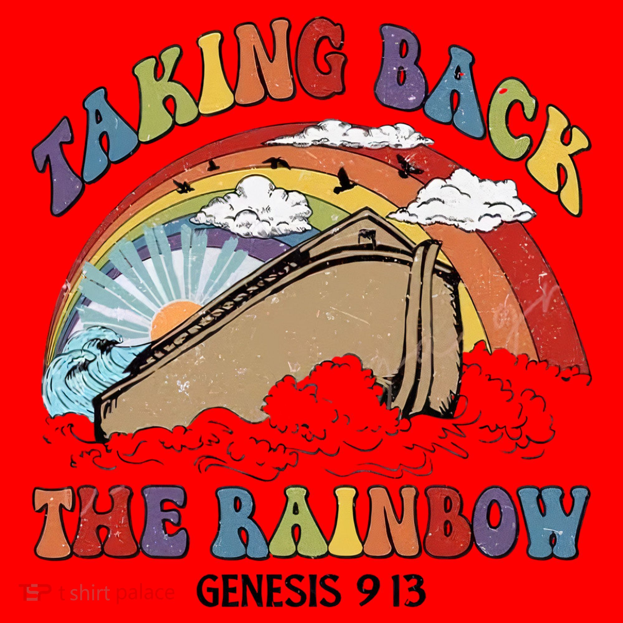 Taking Back The Rainbow Christian Jesus Rainbow Ship Santa Hat