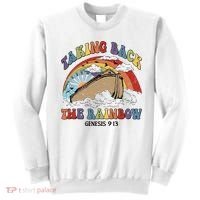 Taking Back The Rainbow Christian Jesus Rainbow Ship Sweatshirt thumb 0