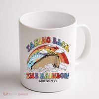 Taking Back The Rainbow Christian Jesus Rainbow Ship Coffee Mug thumb 1