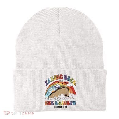 Taking Back The Rainbow Christian Jesus Rainbow Ship Beanie