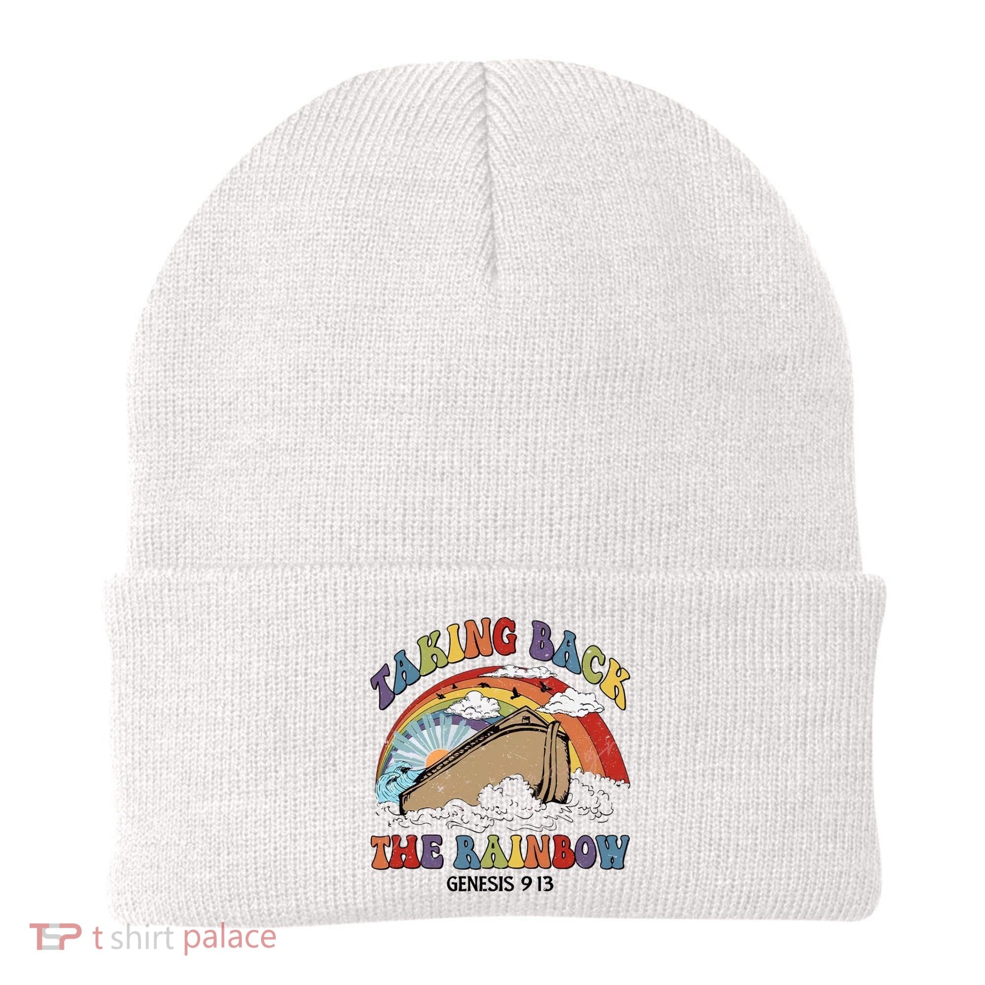 Taking Back The Rainbow Christian Jesus Rainbow Ship Beanie