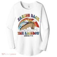 Taking Back The Rainbow Christian Jesus Rainbow Ship Women's Perfect Tri Tunic Long Sleeve Shirt thumb 0