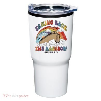 Taking Back The Rainbow Christian Jesus Rainbow Ship Tumbler