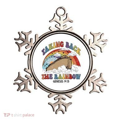 Taking Back The Rainbow Christian Jesus Rainbow Ship Ornament
