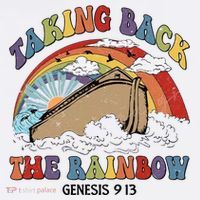 Taking Back The Rainbow Christian Jesus Rainbow Ship Women's Tank Top thumb 5