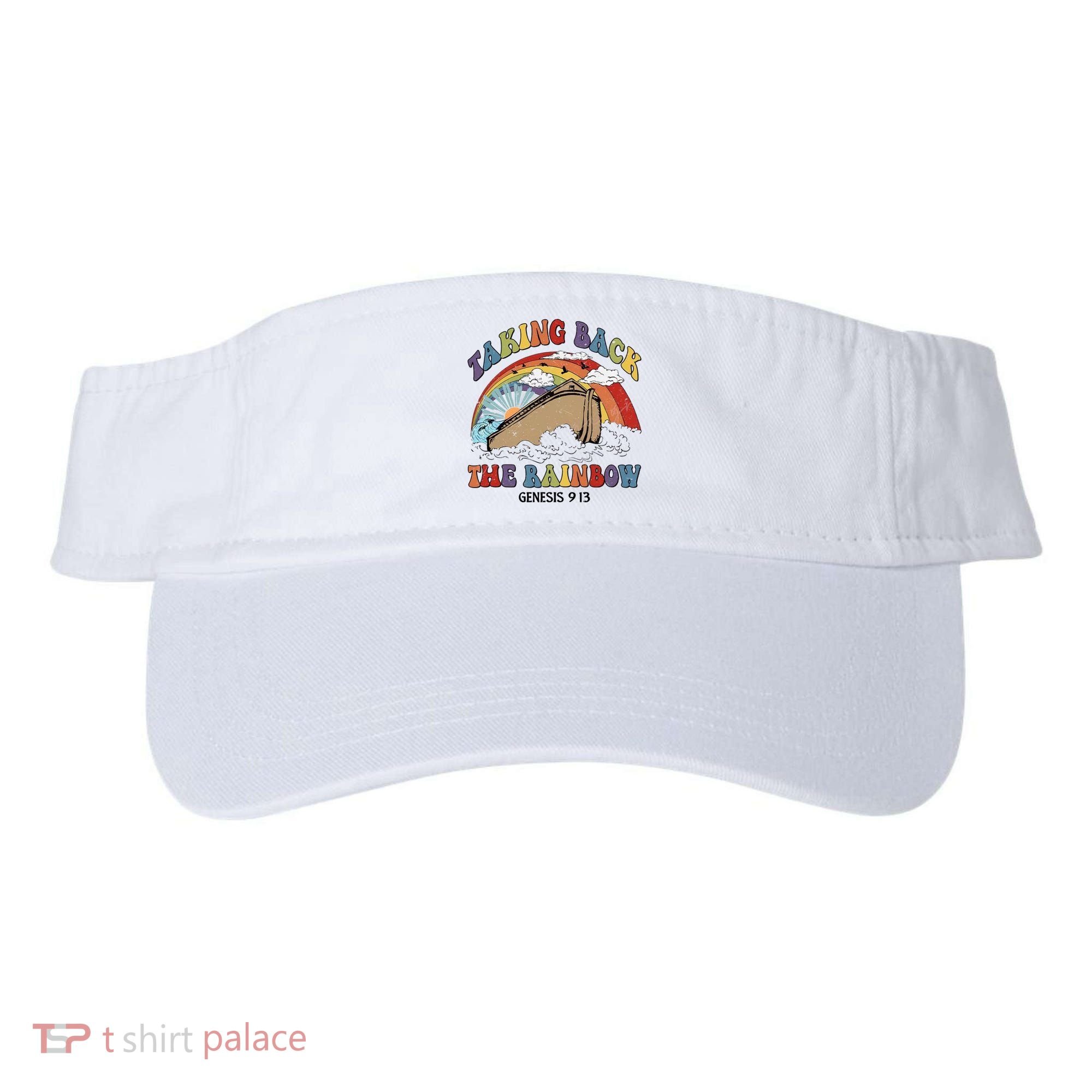 Taking Back The Rainbow Christian Jesus Rainbow Ship Visor