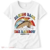 Taking Back The Rainbow Christian Jesus Rainbow Ship Women's T-Shirt thumb 0