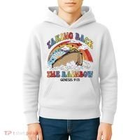 Taking Back The Rainbow Christian Jesus Rainbow Ship Kids Hoodie thumb 4