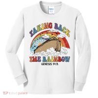 Taking Back The Rainbow Christian Jesus Rainbow Ship Kids Long Sleeve Shirt thumb 0