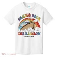 Taking Back The Rainbow Christian Jesus Rainbow Ship Kids T-Shirt thumb 0