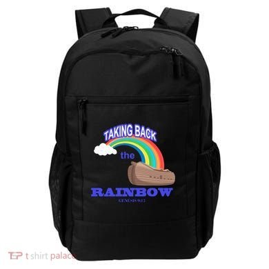 Taking Back The Rainbow Christian Jesus Rainbow Ship Backpack