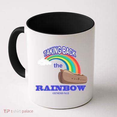 Taking Back The Rainbow Christian Jesus Rainbow Ship Coffee Mug