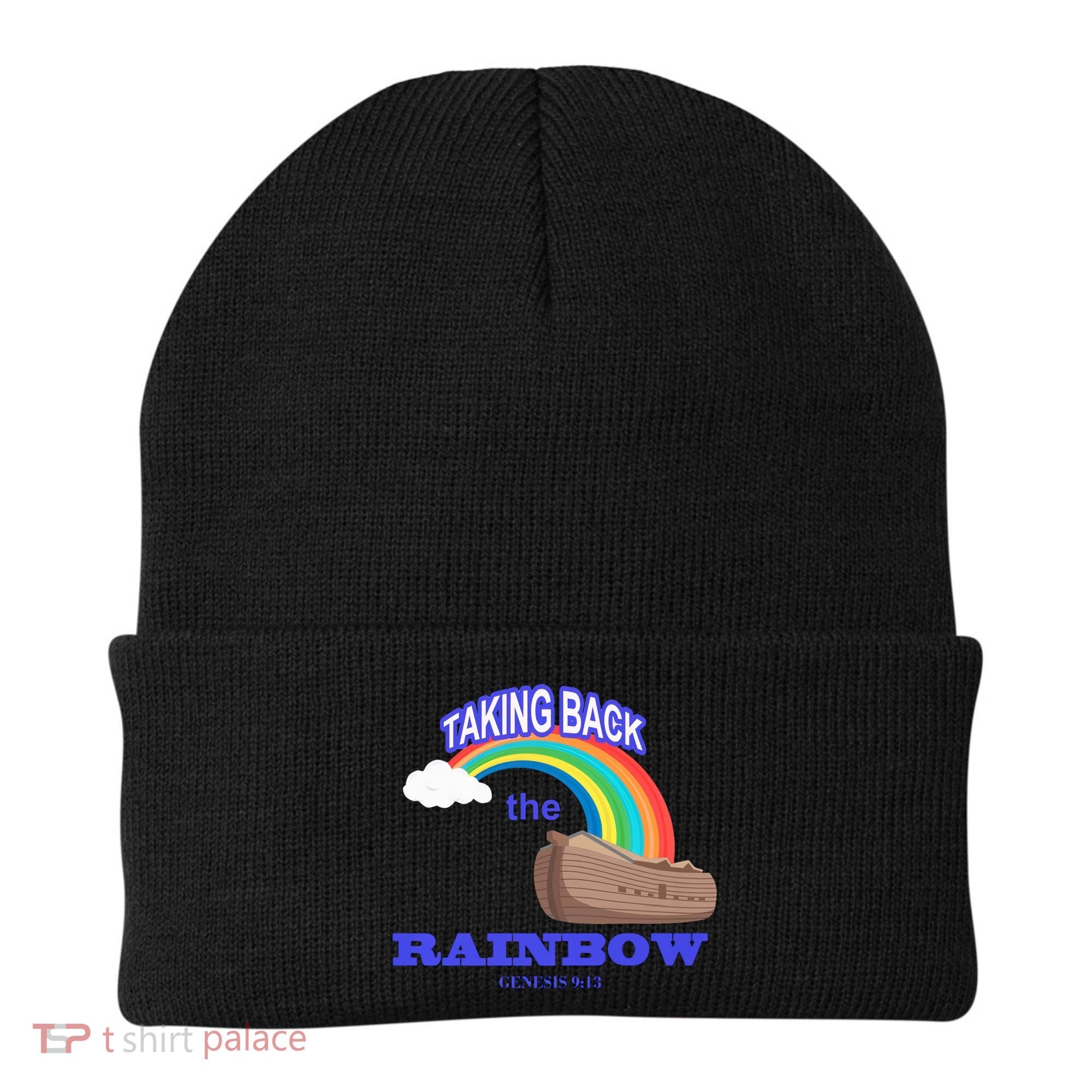 Taking Back The Rainbow Christian Jesus Rainbow Ship Beanie