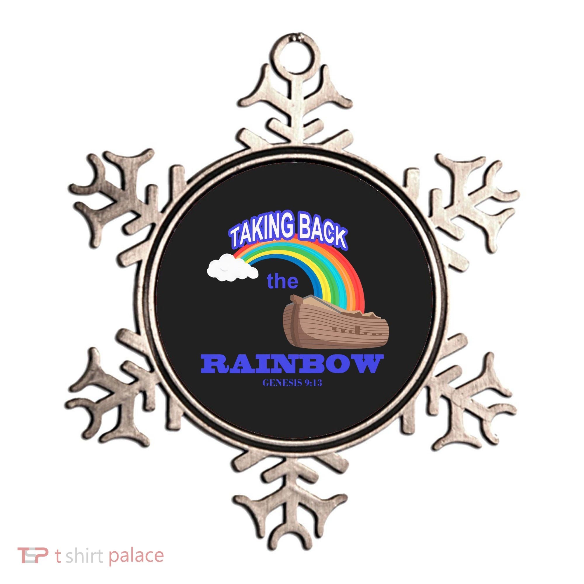 Taking Back The Rainbow Christian Jesus Rainbow Ship Ornament