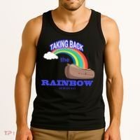 Taking Back The Rainbow Christian Jesus Rainbow Ship Tank Top thumb 3