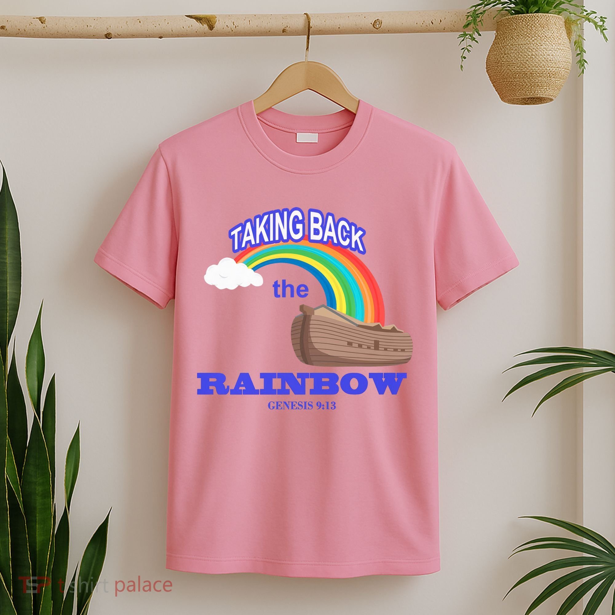Taking Back The Rainbow Christian Jesus Rainbow Ship T-Shirt