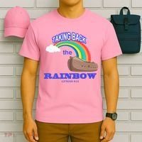 Taking Back The Rainbow Christian Jesus Rainbow Ship T-Shirt thumb 6
