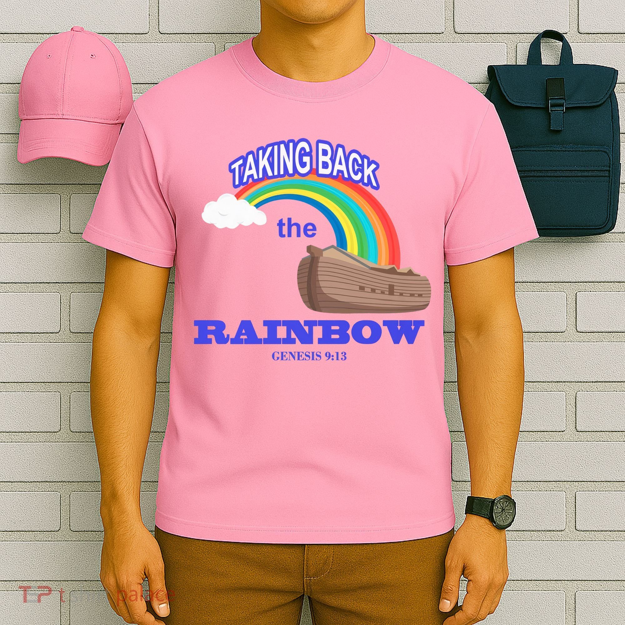 Taking Back The Rainbow Christian Jesus Rainbow Ship T-Shirt