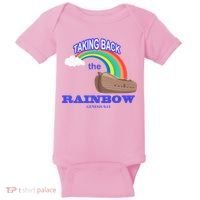 Taking Back The Rainbow Christian Jesus Rainbow Ship Baby Bodysuit thumb 0