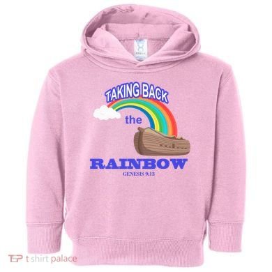 Taking Back The Rainbow Christian Jesus Rainbow Ship Toddler Hoodie
