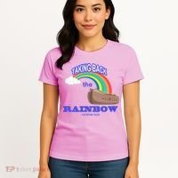 Taking Back The Rainbow Christian Jesus Rainbow Ship Women's T-Shirt thumb 4