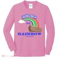 Taking Back The Rainbow Christian Jesus Rainbow Ship Kids Long Sleeve Shirt thumb 0