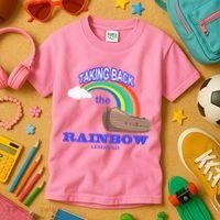 Taking Back The Rainbow Christian Jesus Rainbow Ship Kids T-Shirt thumb 3