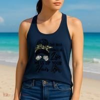 The Best Things In Life Mess Up Your Hair UTV SXS Funny Women's Tank Top thumb 2