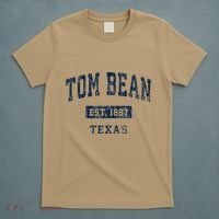 Tom Bean Texas Tx Vintage Established T-Shirt thumb 5
