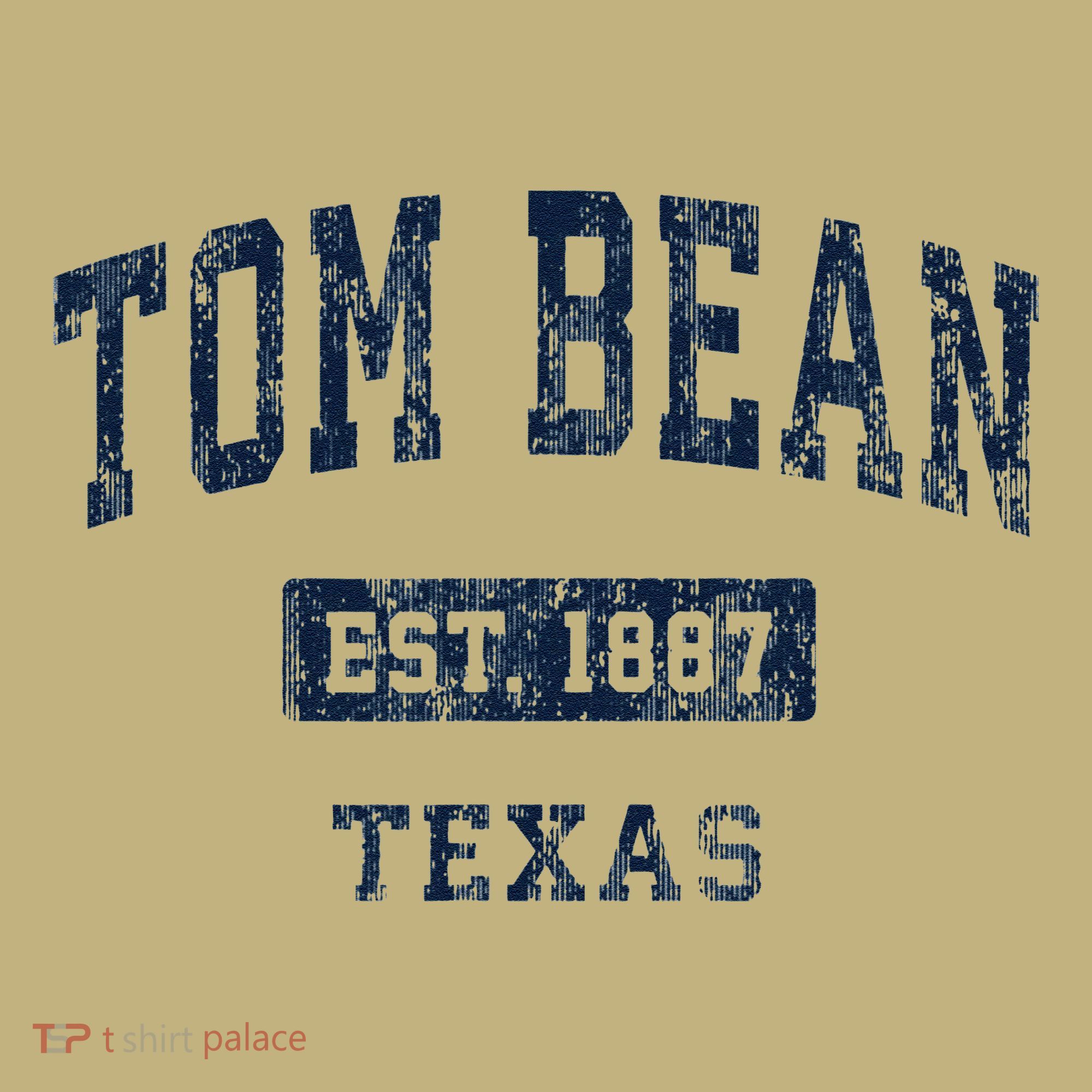 Tom Bean Texas Tx Vintage Established T-Shirt