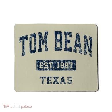 Tom Bean Texas Tx Vintage Established Mousepad